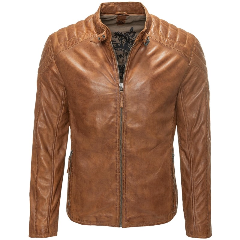Geaca de Piele Barbati Gipsy Coniac Darron LATEOV – IMBRACAMINTE Geaca de Piele Barbati Gipsy Coniac Darron LATEOV – IMBRACAMINTE