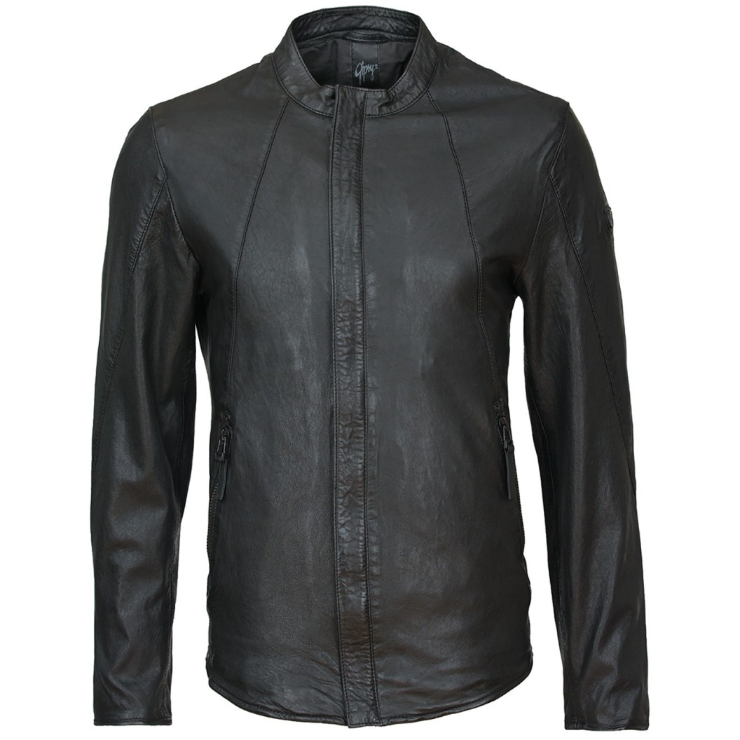 Geaca de Piele Naturala Barbati Gipsy Neagra Dart SF LVW – IMBRACAMINTE