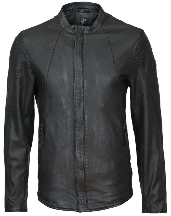 Geaca de Piele Naturala Barbati Gipsy Neagra Dart SF LVW – IMBRACAMINTE — fotografia 1