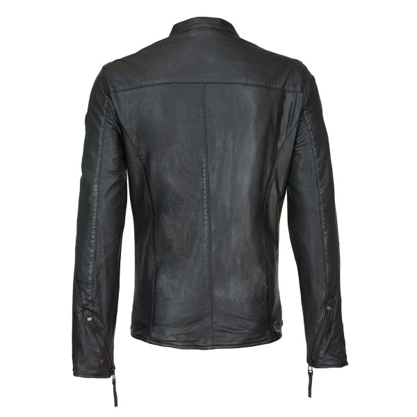 Geaca de Piele Naturala Barbati Gipsy Neagra Dart SF LVW – IMBRACAMINTE — fotografia 2