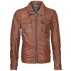 Geaca de Piele Naturala Barbati Gipsy Coniac Davis S17 SF NSLV Geaca de Piele Naturala Barbati Gipsy Coniac Davis S17 SF NSLV - readytowear