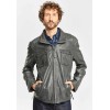 Geaca de Piele Barbati Deercraft Gri Inchis Dawn NSLV geci de piele - readytowear.ro