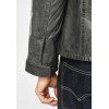 Geaca de Piele Barbati Deercraft Gri Inchis Dawn NSLV geci de piele - readytowear.ro