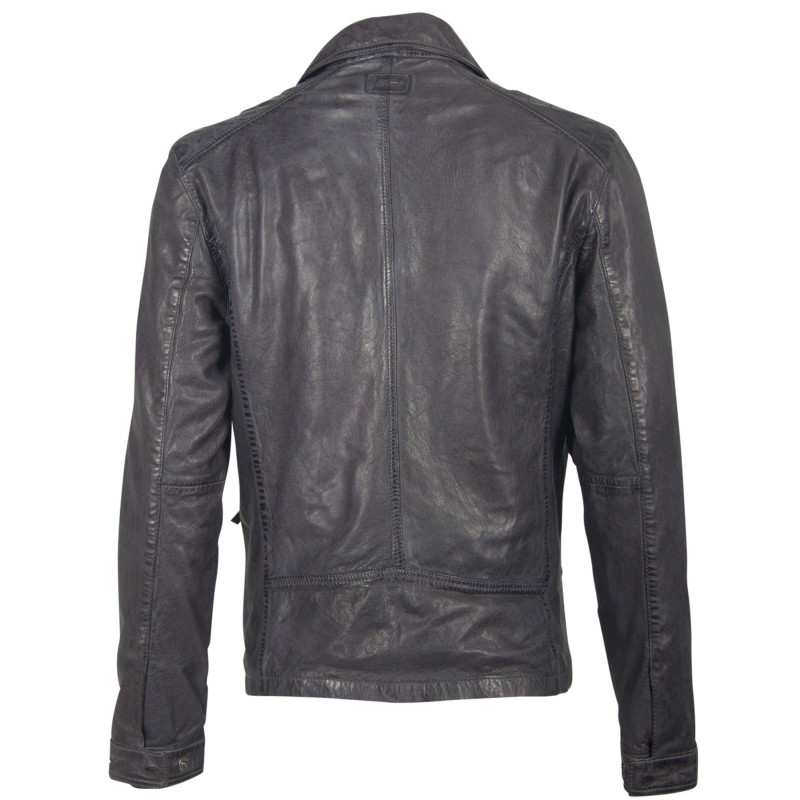 Geaca de Piele Naturala Barbati Gipsy Bleumarin Dean NSLV – IMBRACAMINTE