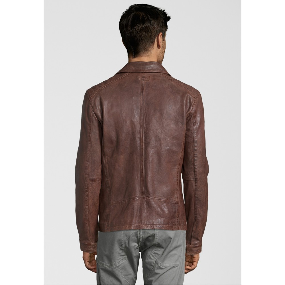 Geaca de Piele Naturala Barbati Gipsy Castanie Dean NSLV Geaca de Piele Naturala Barbati Gipsy Castanie Dean NSLV - readytowear.ro