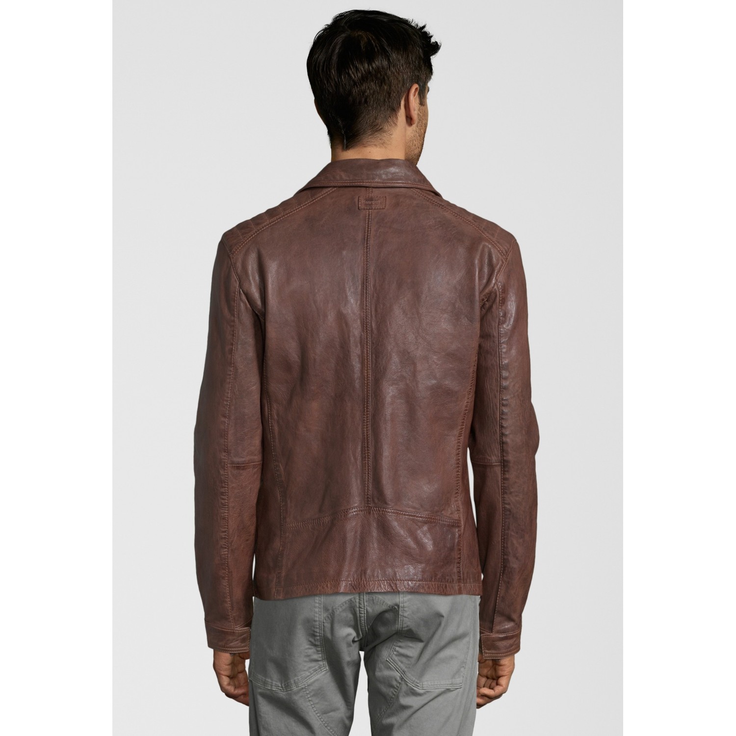 Geaca de Piele Naturala Barbati Gipsy Castanie Dean NSLV – IMBRACAMINTE