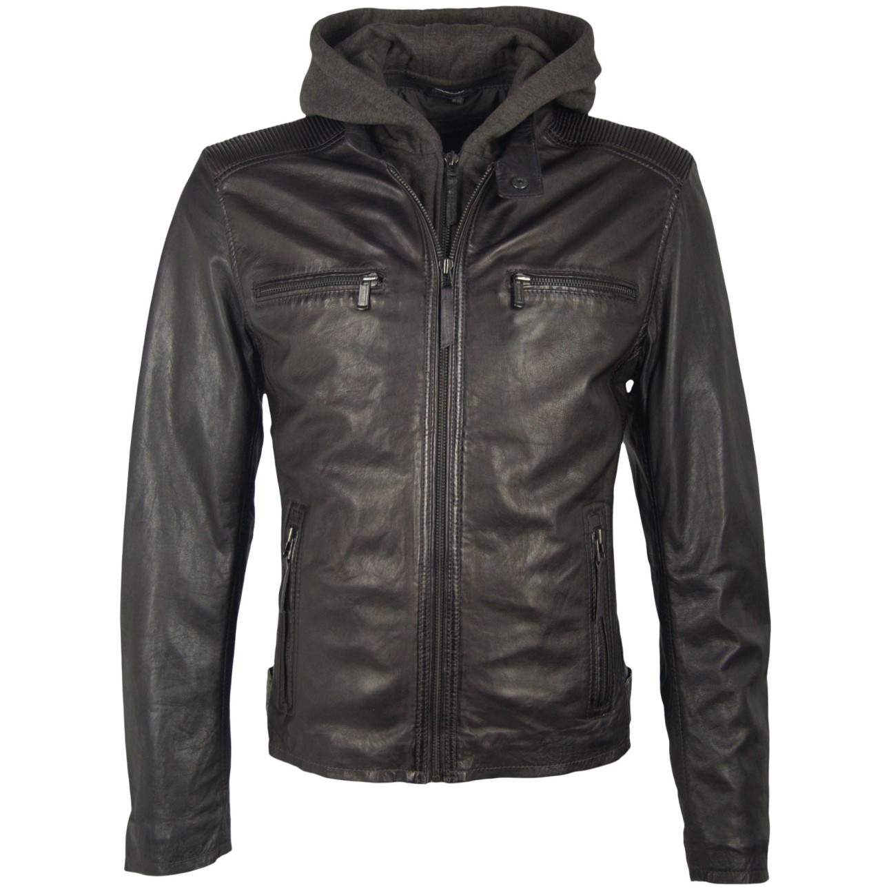 Geaca de Piele Naturala Barbati Gipsy Neagra Derek LAJUV – IMBRACAMINTE Geaca de Piele Naturala Barbati Gipsy Neagra Derek LAJUV – IMBRACAMINTE