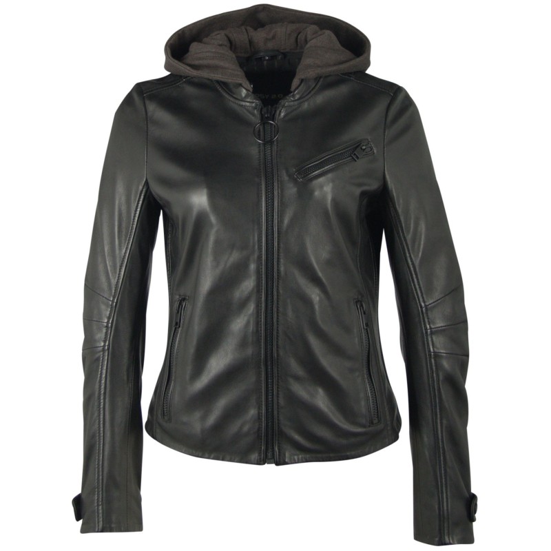 Geaca de Piele Naturala Dama Gipsy Neagra Desi SF LPAV – IMBRACAMINTE Geaca de Piele Naturala Dama Gipsy Neagra Desi SF LPAV – IMBRACAMINTE