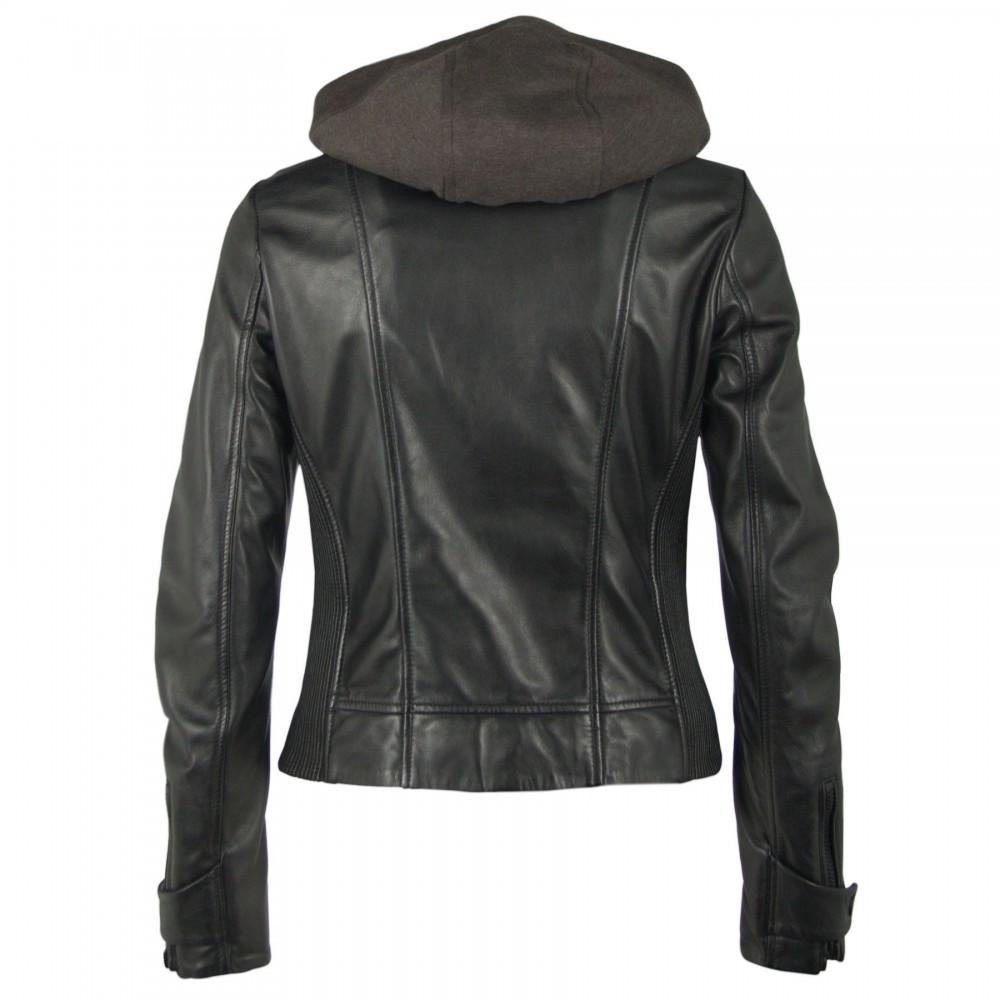 Geaca de Piele Naturala Dama Gipsy Neagra Desi SF LPAV Geaca de Piele Naturala Dama Gipsy Neagra Desi SF LPAV - readytowear.ro