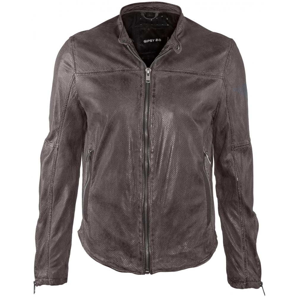 Geaca de Piele Naturala Barbati Gipsy Gri Inchis Dev 2 SF LRPEV Geaca de Piele Naturala Barbati Gipsy Gri Inchis Dev 2 SF LRPEV - readytowear.ro