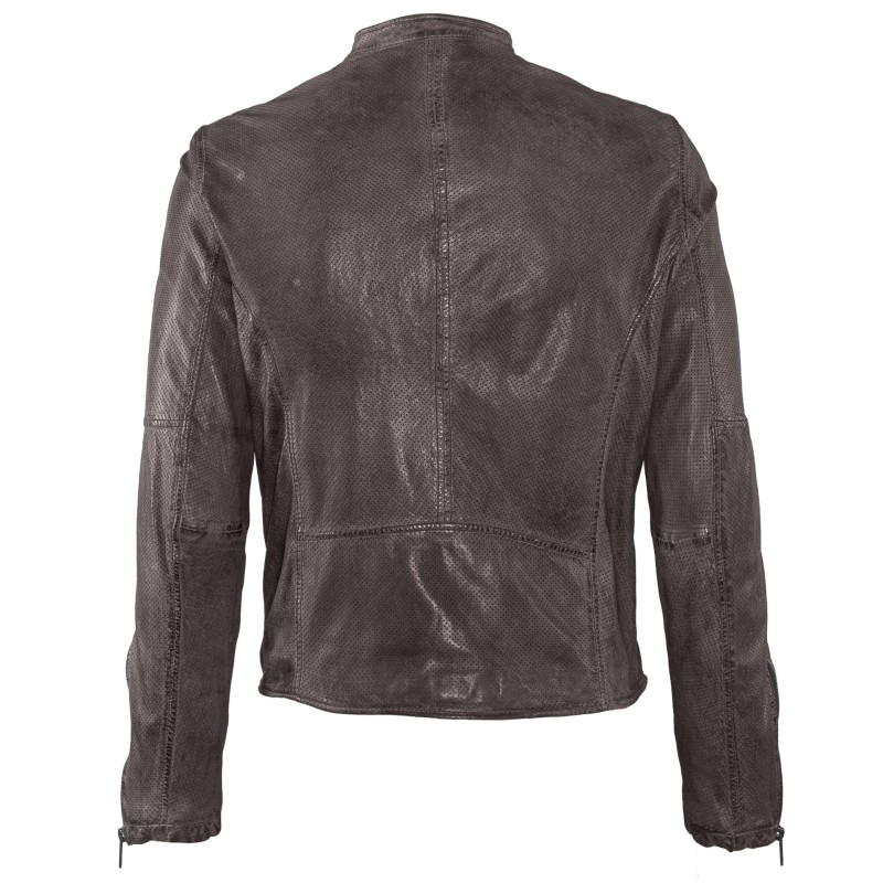 Geaca de Piele Naturala Barbati Gipsy Gri Inchis Dev 2 SF LRPEV – IMBRACAMINTE