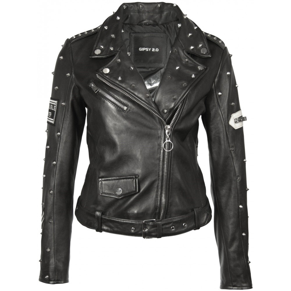 Geaca de Piele Naturala Dama Gipsy Neagra Devil SF LEGV Geaca de Piele Naturala Dama Gipsy Neagra Devil SF LEGV - readytowear