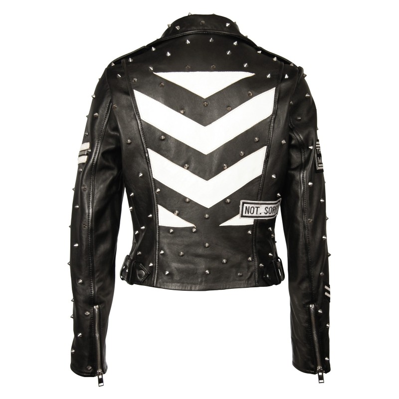 Geaca de Piele Naturala Dama Gipsy Neagra Devil SF LEGV – Black Friday