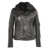 Geaca de Piele Naturala Dama Gipsy Neagra Dibah NSLONTV W Geaca de Piele Naturala Dama Gipsy Neagra Dibah NSLONTV W - readytowear