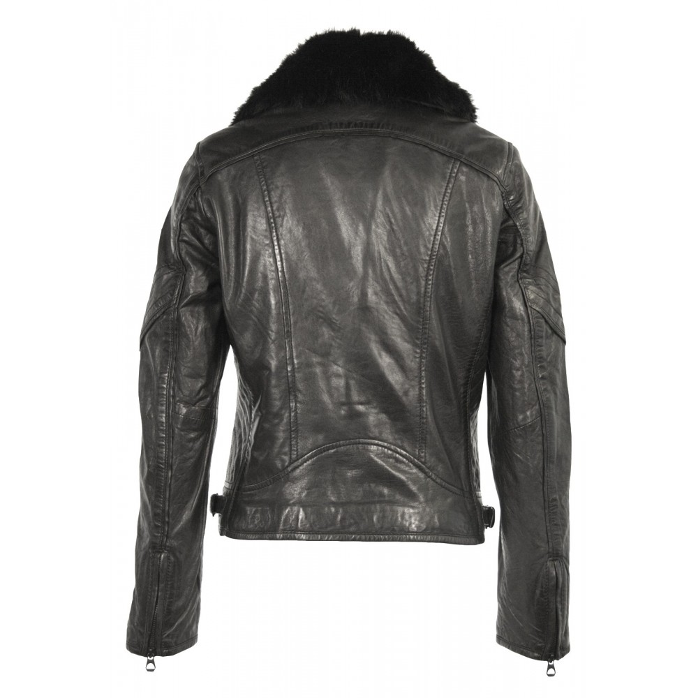 Geaca de Piele Naturala Dama Gipsy Neagra Dibah NSLONTV W Geaca de Piele Naturala Dama Gipsy Neagra Dibah NSLONTV W - readytowear.ro