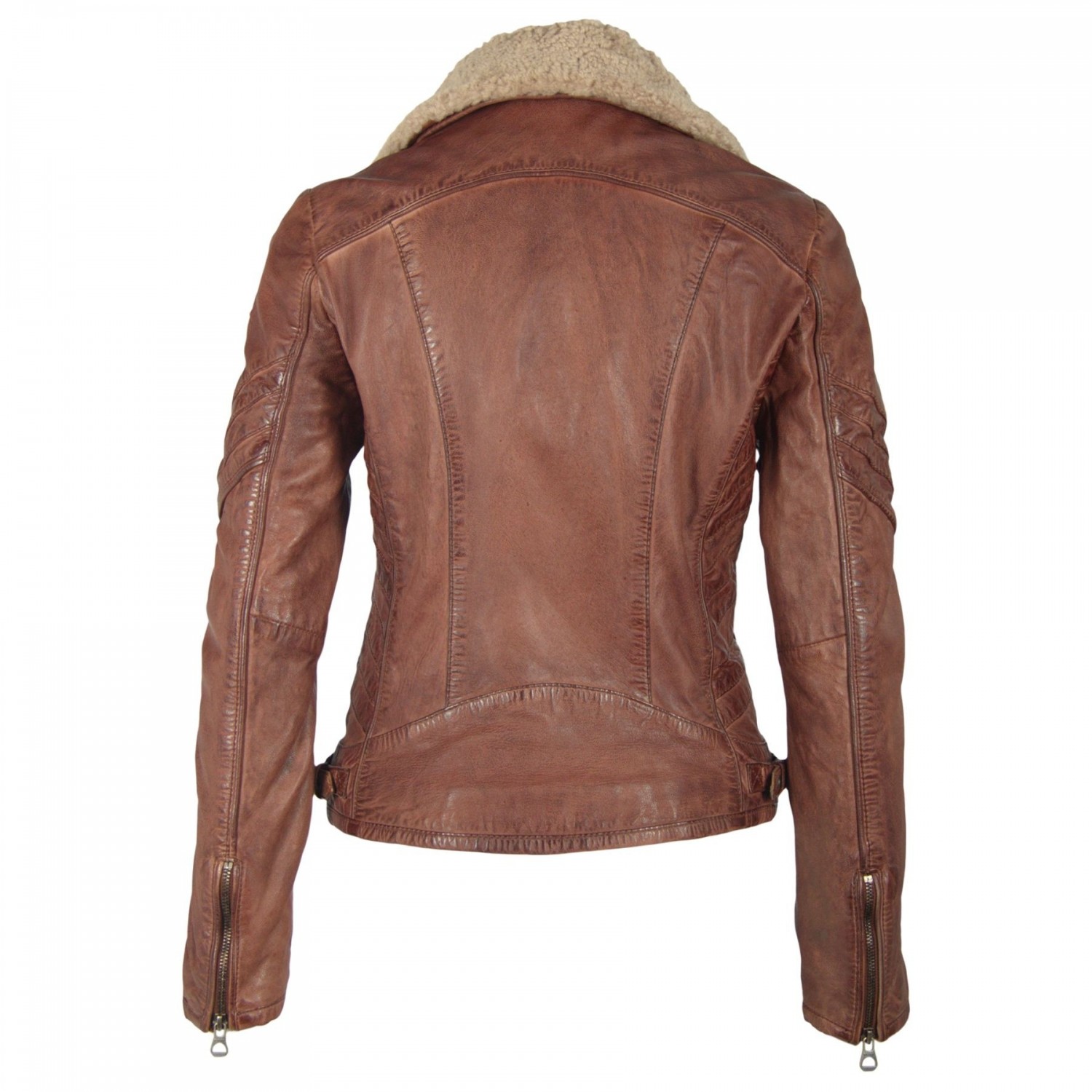 Geaca de Piele Naturala Dama Gipsy Castanie Dibah W18 LANOV W – IMBRACAMINTE