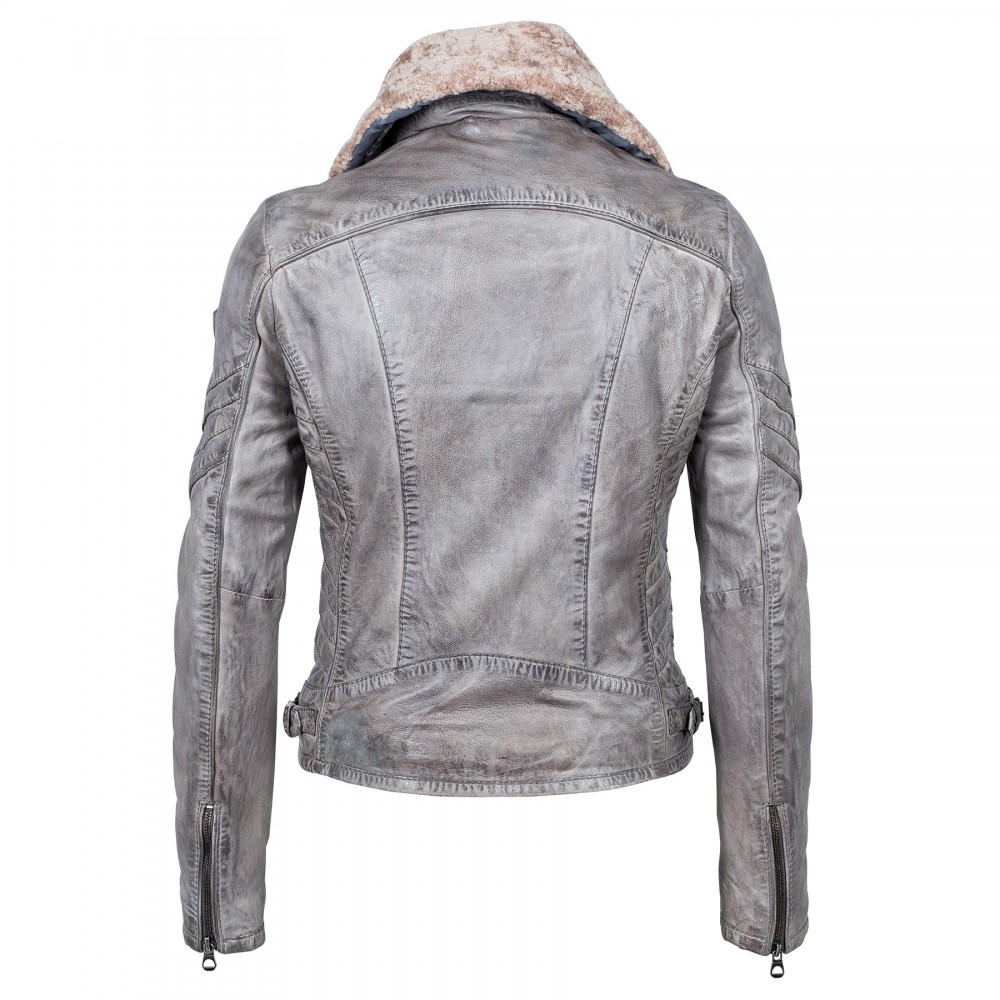 Geaca de Piele Naturala Dama Gipsy Gri Dibah W18 LANOV W Geaca de Piele Naturala Dama Gipsy Gri Dibah W18 LANOV W - readytowear.ro