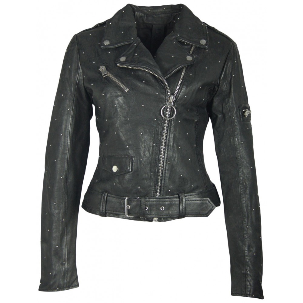 Geaca de Piele Naturala Dama Gipsy Neagra Different SF NSLCOUNTV Geaca de Piele Naturala Dama Gipsy Neagra Different SF NSLCOUNTV - readytowear.ro