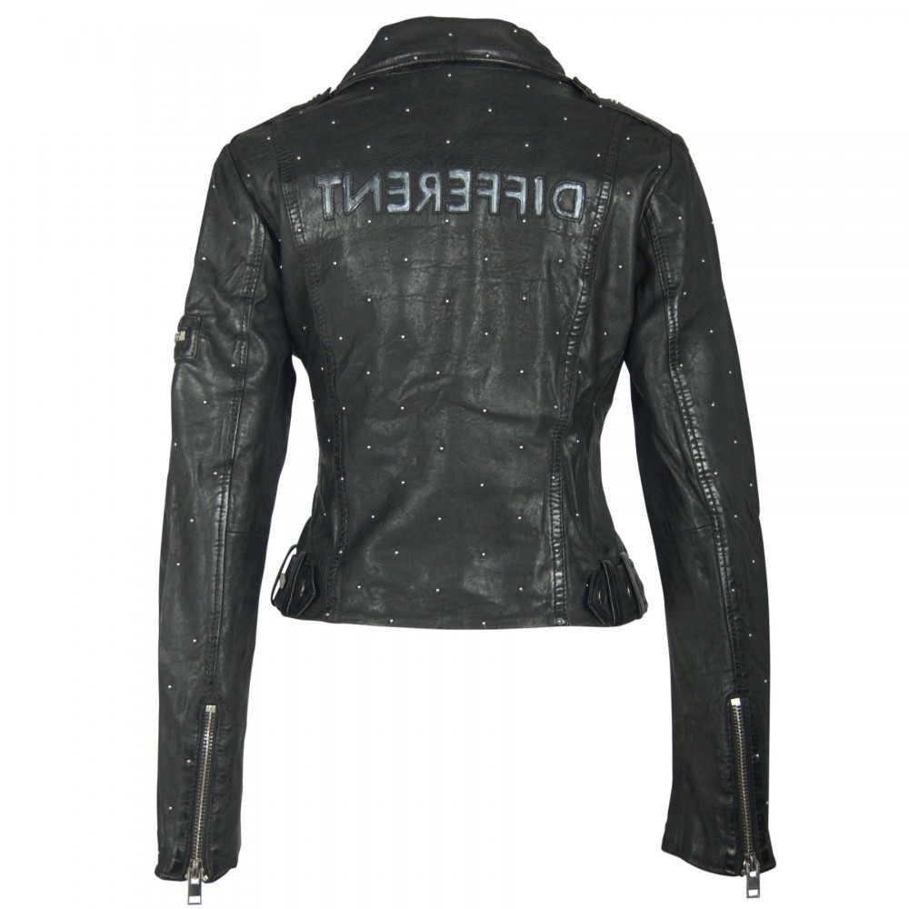 Geaca de Piele Naturala Dama Gipsy Neagra Different SF NSLCOUNTV Geaca de Piele Naturala Dama Gipsy Neagra Different SF NSLCOUNTV - readytowear.ro
