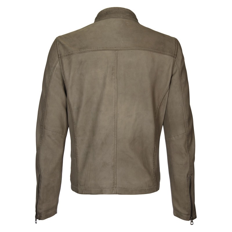 Geaca de Piele Naturala Barbati Gipsy Gri Don SF LABONV – IMBRACAMINTE