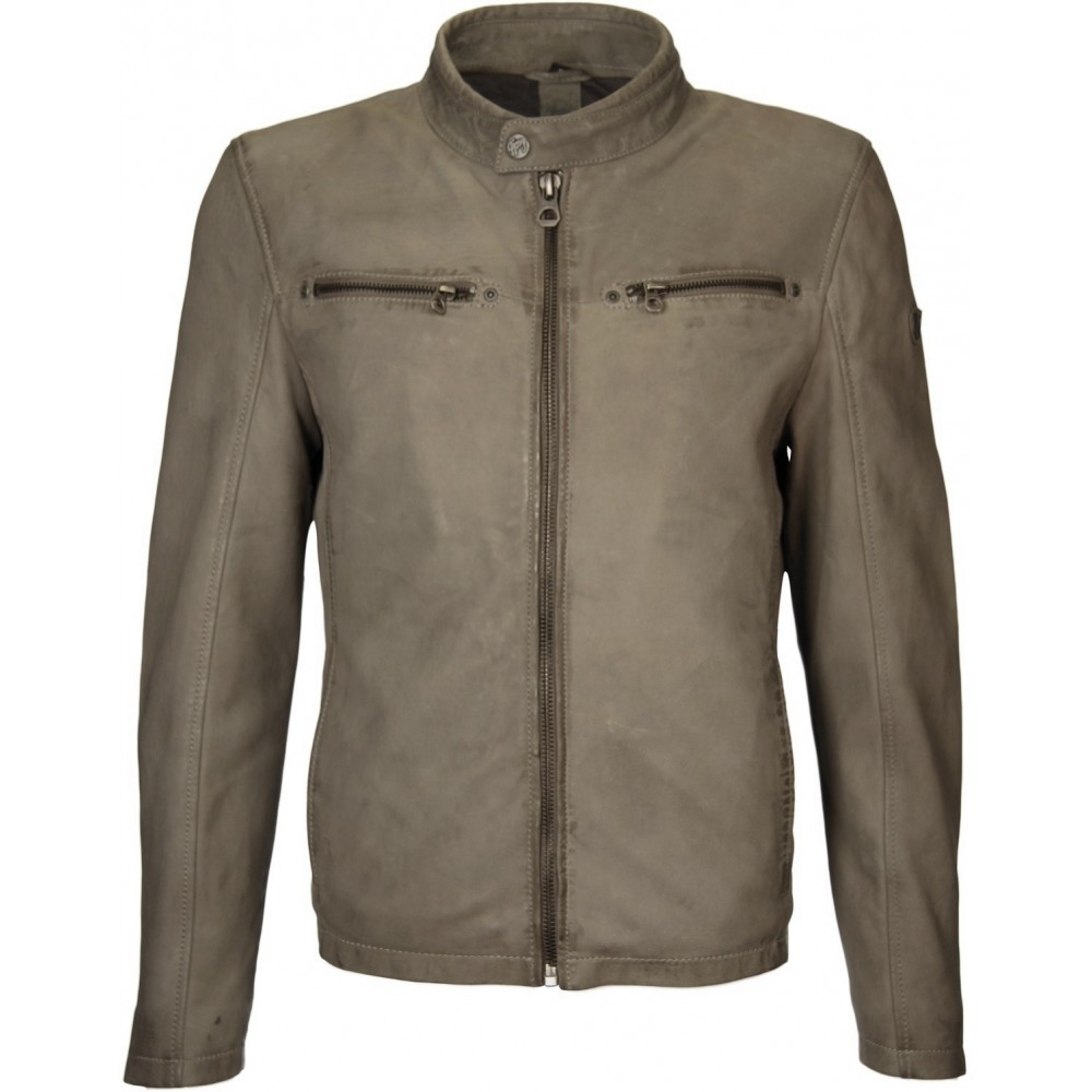 Geaca de Piele Naturala Barbati Gipsy Gri Don SF LABONV Geaca de Piele Naturala Barbati Gipsy Gri Don SF LABONV - readytowear