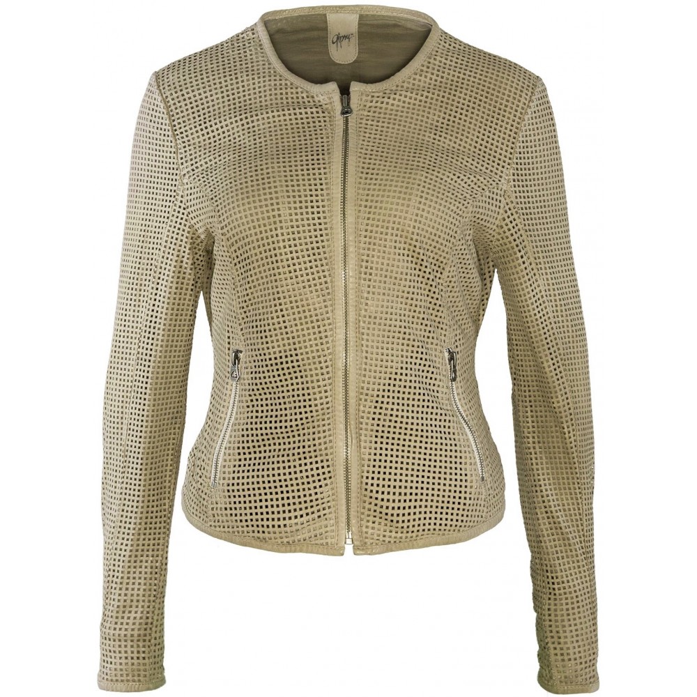 Geaca de Piele Naturala Dama Gipsy Olive Dream LZPEV Geaca de Piele Naturala Dama Gipsy Olive Dream LZPEV - readytowear