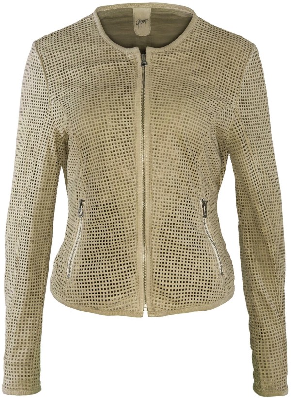 Geaca de Piele Naturala Dama Gipsy Olive Dream LZPEV – IMBRACAMINTE — fotografia 1