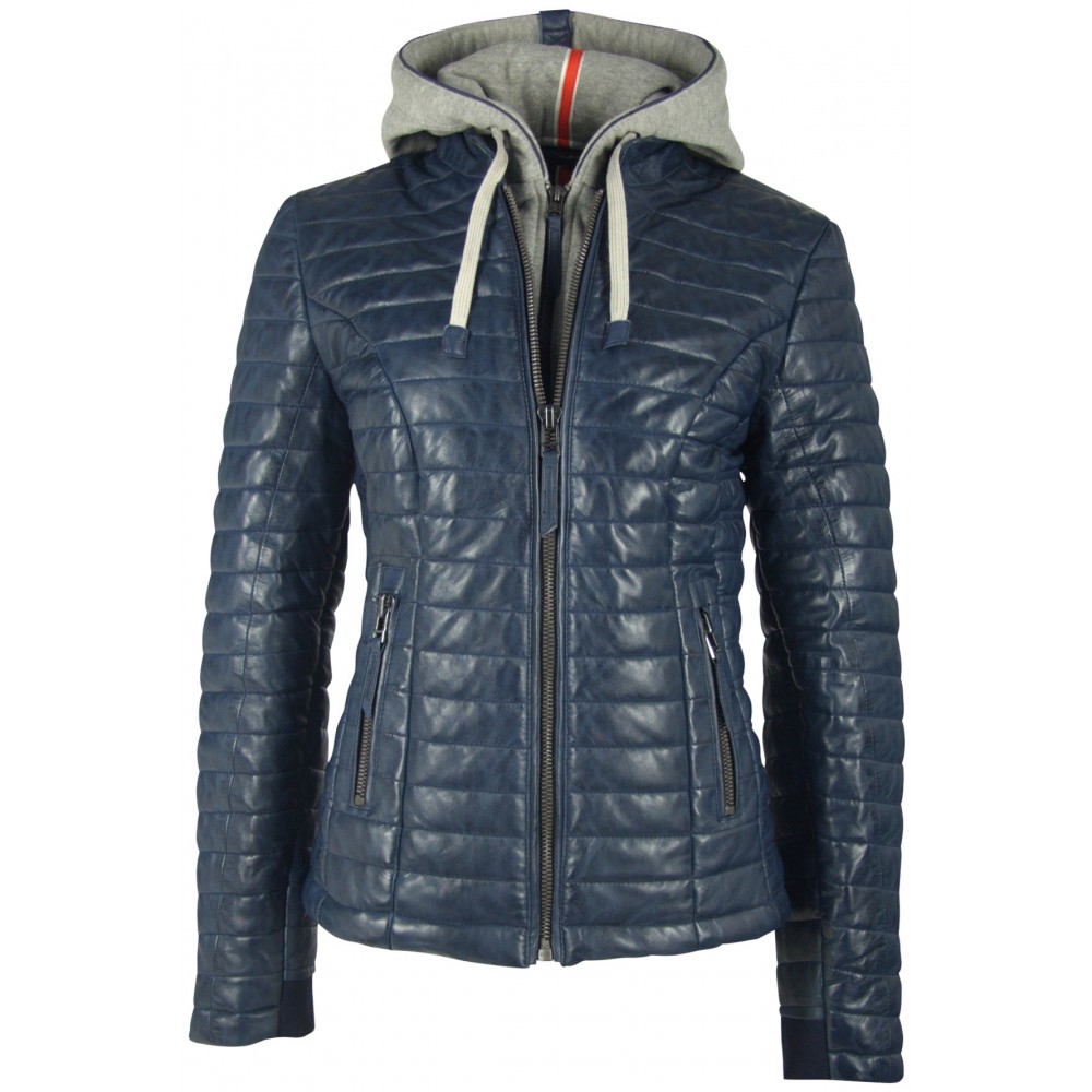 Geaca de Piele Naturala Dama Gipsy Bleumarin Drifty LNBV W Geaca de Piele Naturala Dama Gipsy Bleumarin Drifty LNBV W - readytowear.ro