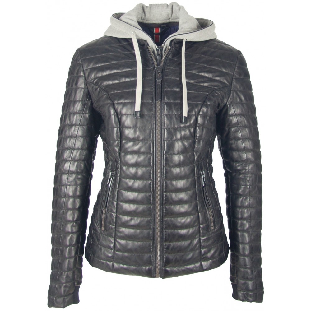 Geaca de Piele Naturala Dama Gipsy Neagra Drifty LNBV W Geaca de Piele Naturala Dama Gipsy Neagra Drifty LNBV W - readytowear