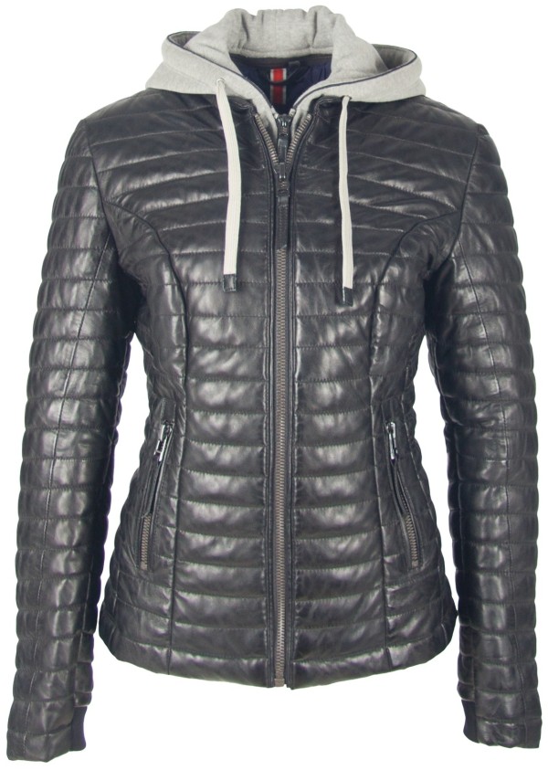 Geaca de Piele Naturala Dama Gipsy Neagra Drifty LNBV W – IMBRACAMINTE — fotografia 1