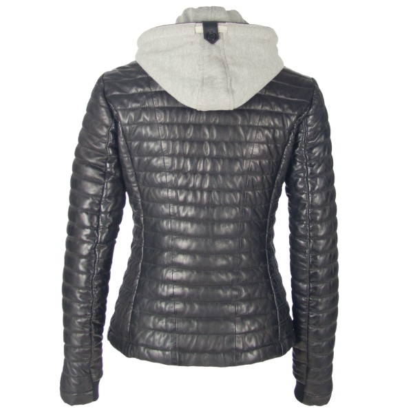 Geaca de Piele Naturala Dama Gipsy Neagra Drifty LNBV W – IMBRACAMINTE — fotografia 2
