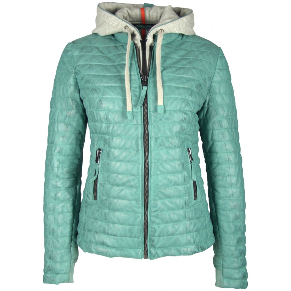 Geaca de Piele Naturala Dama Gipsy Turcoaz Drifty LNBV W Geaca de Piele Naturala Dama Gipsy Turcoaz Drifty LNBV W - readytowear.ro