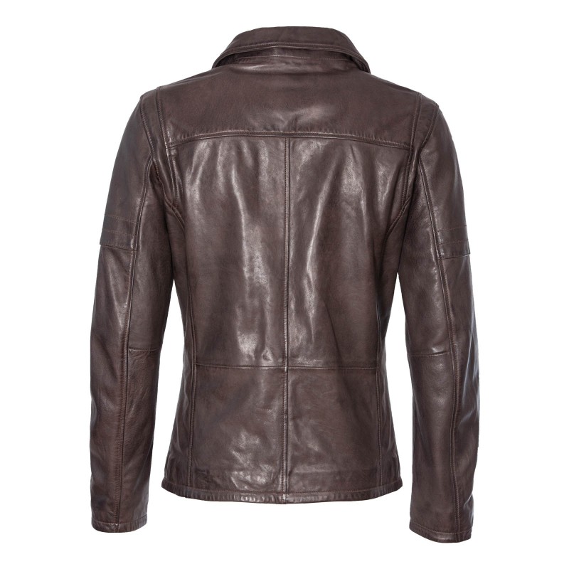 Geaca de Piele Naturala Barbati Gipsy Maro inchis Dustin NSLV – IMBRACAMINTE