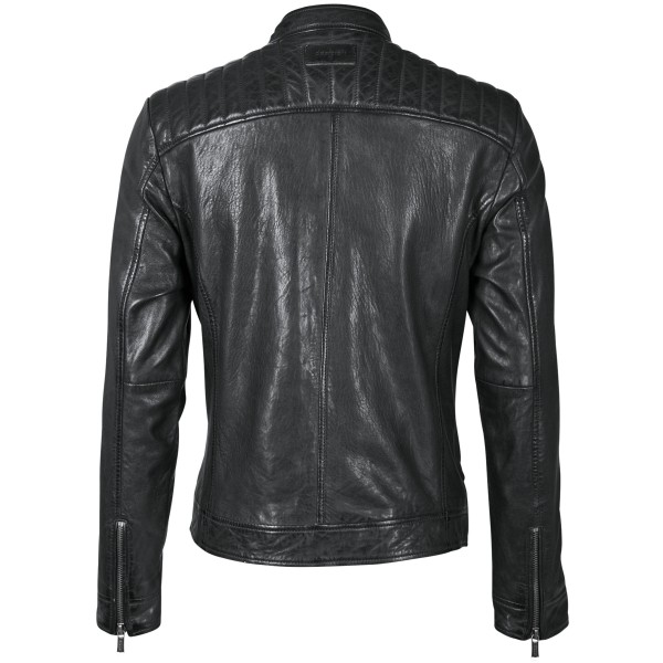 Geaca de Piele Naturala Barbati Gipsy Neagra Eagle NSLV – Black Friday — fotografia 2