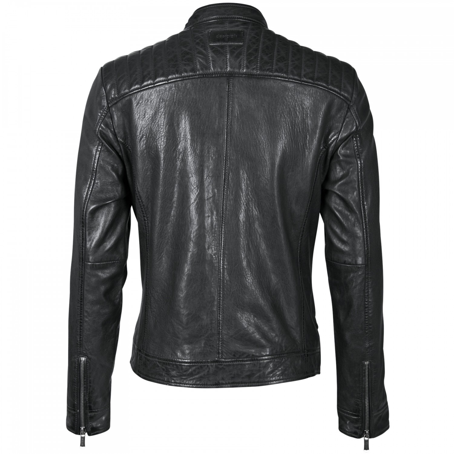 Geaca de Piele Naturala Barbati Gipsy Neagra Eagle NSLV – Black Friday