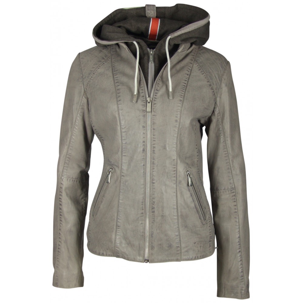 Geaca de Piele Naturala Dama Gipsy Gri Ebby LAGAV Geaca de Piele Naturala Dama Gipsy Gri Ebby LAGAV - readytowear.ro