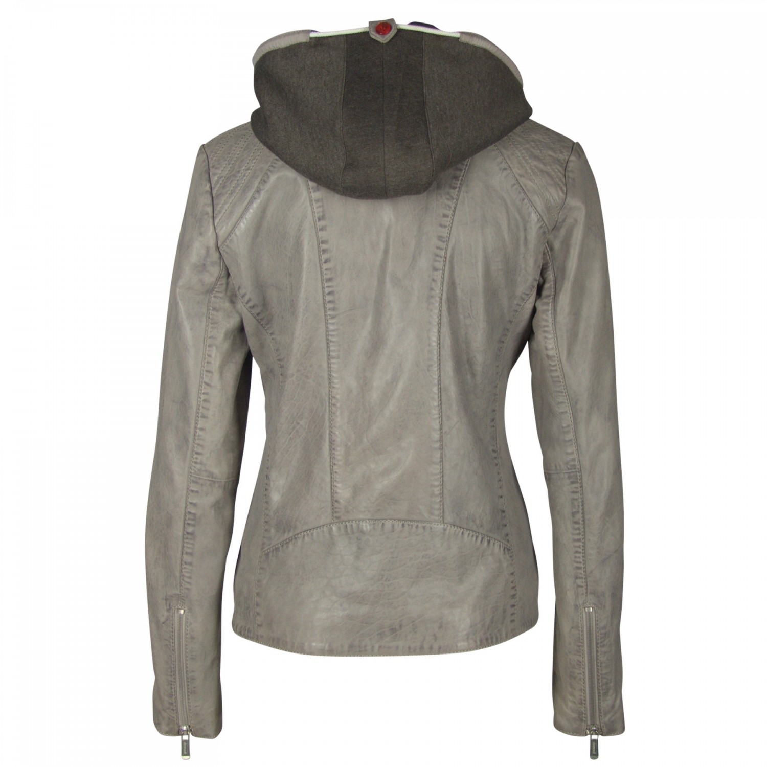 Geaca de Piele Naturala Dama Gipsy Gri Ebby LAGAV – IMBRACAMINTE