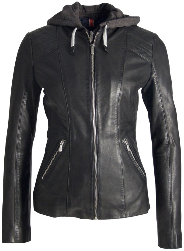Geaca de Piele Naturala Dama Gipsy Neagra Ebby LAGAV – IMBRACAMINTE — fotografia 1