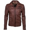 Geaca de Piele Naturala Barbati Gipsy Castaniu Edison W18 SF LANOV – IMBRACAMINTE