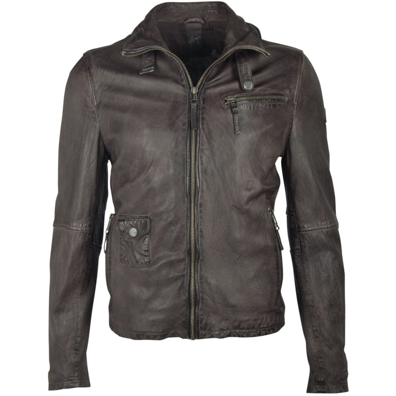 Geaca de Piele Naturala Barbati Gipsy Grafit Edison W18 SF LANOV – IMBRACAMINTE Geaca de Piele Naturala Barbati Gipsy Grafit Edison W18 SF LANOV – IMBRACAMINTE