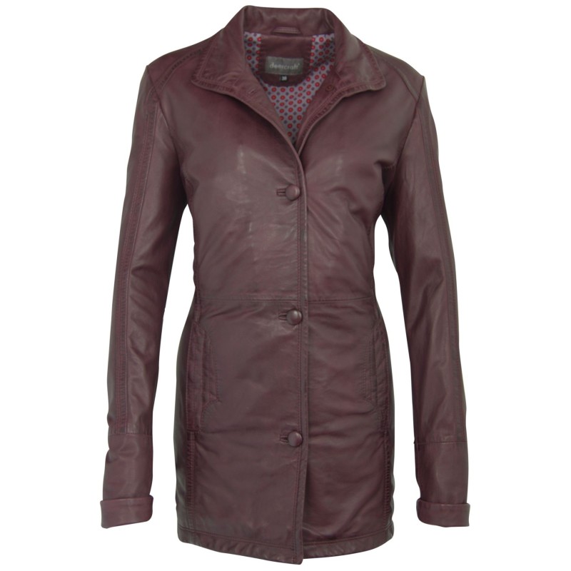 Geaca Lunga de Piele Naturala Dama Gipsy Visinie Edna LUBAV – IMBRACAMINTE