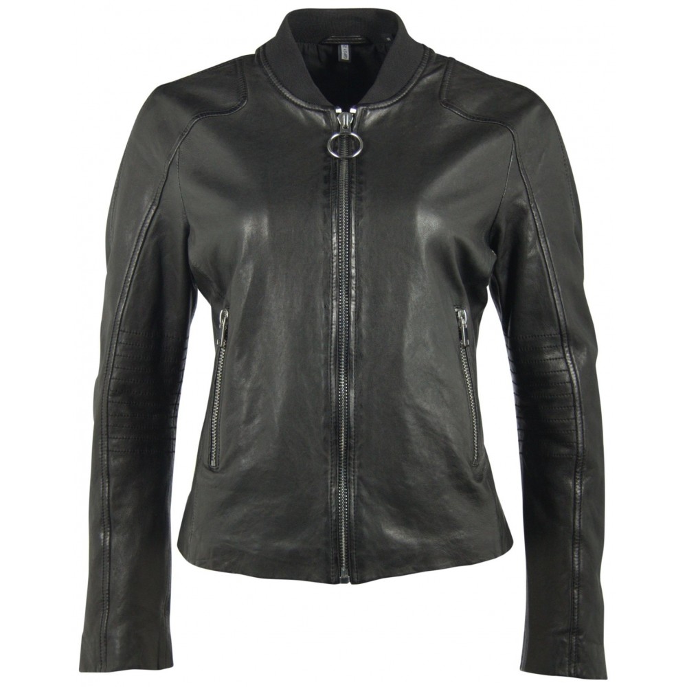 Geaca de Piele Naturala Dama Gipsy Neagra Edy SF LVD Geaca de Piele Naturala Dama Gipsy Neagra Edy SF LVD - readytowear