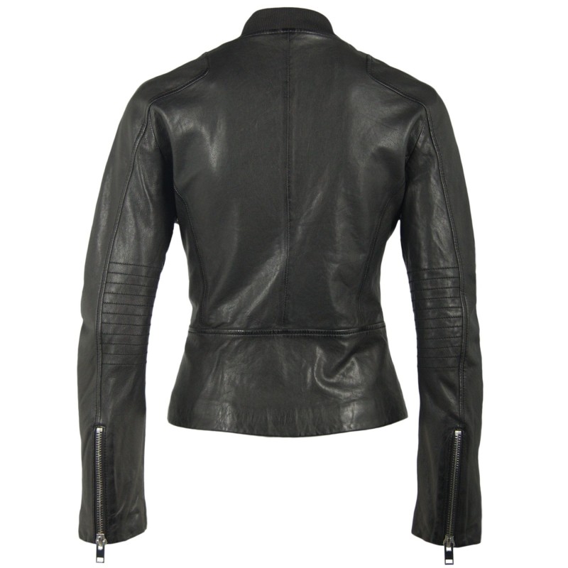 Geaca de Piele Naturala Dama Gipsy Neagra Edy SF LVD – IMBRACAMINTE