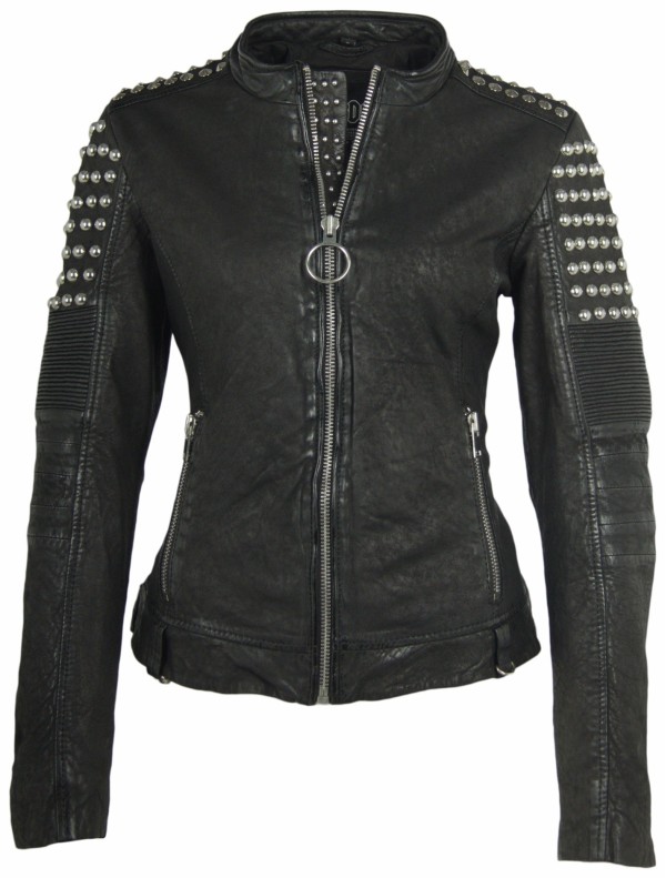 Geaca de Piele Naturala Dama Gipsy Neagra Eena AC/DC SF LCOUNTV – IMBRACAMINTE — fotografia 1