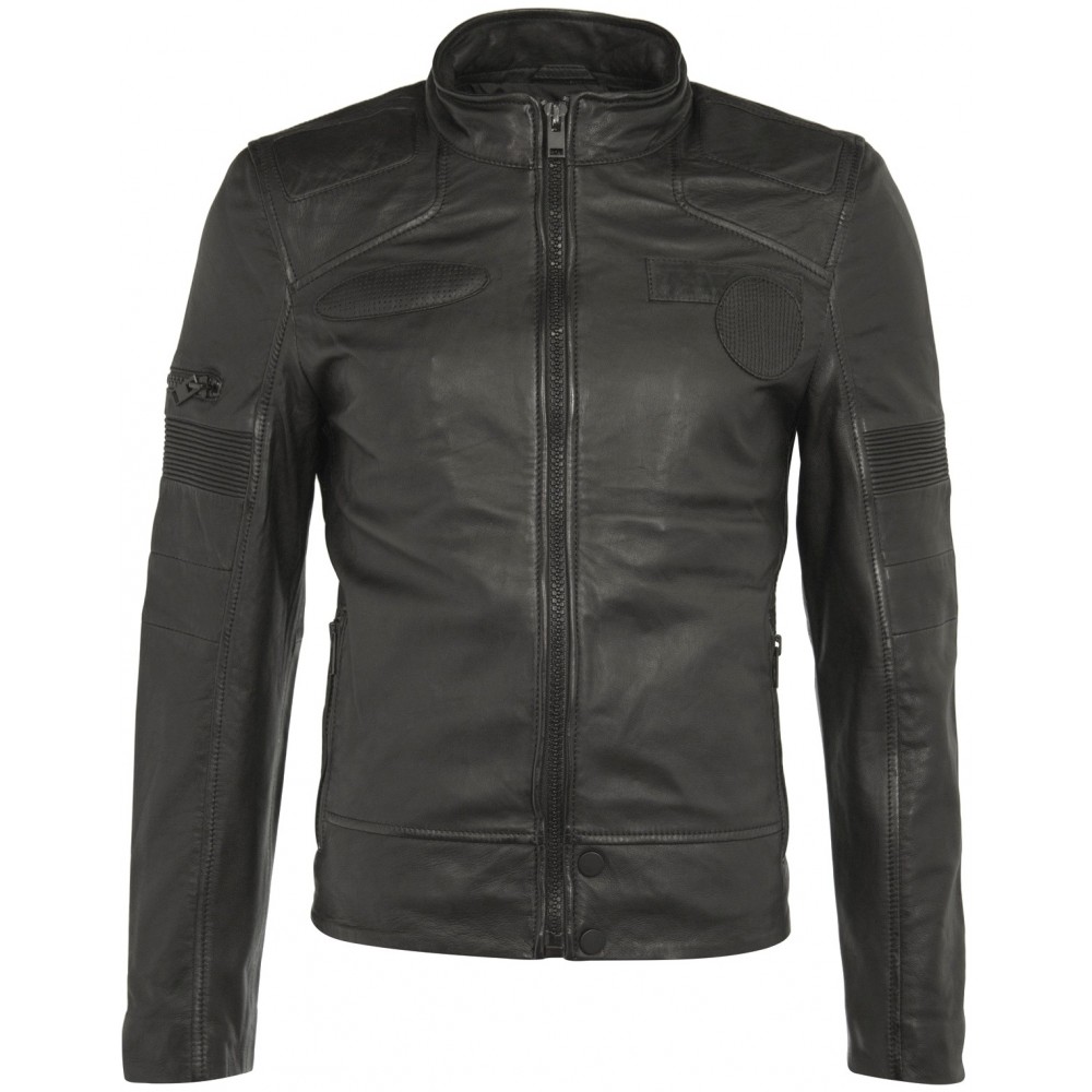 Geaca de Piele Naturala Barbati Gipsy Neagra Eero SF LAROXV Geaca de Piele Naturala Barbati Gipsy Neagra Eero SF LAROXV - readytowear.ro