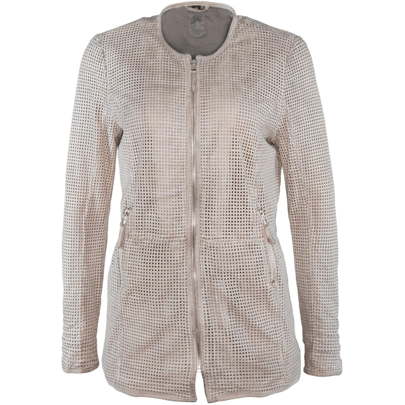 Geaca de Piele Naturala Dama Gipsy Gri Elba LZPEV – IMBRACAMINTE