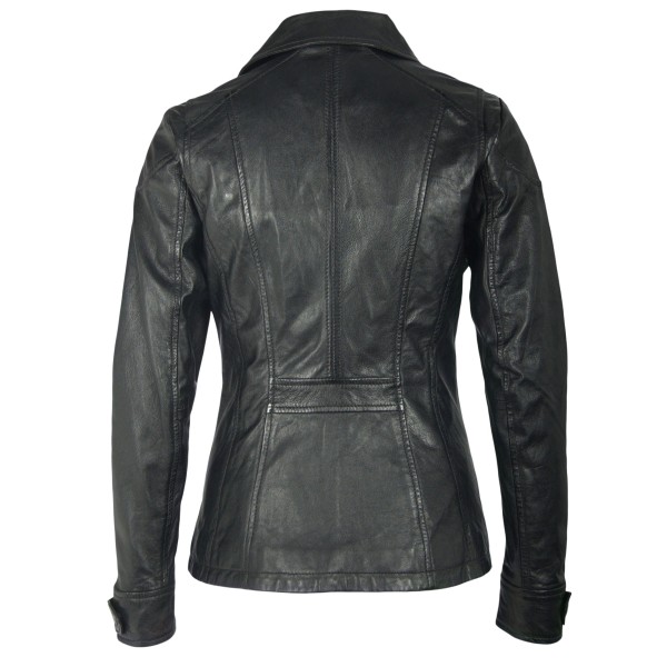 Geaca de Piele Naturala Dama Gipsy Neagra Elina W17 LATREV – IMBRACAMINTE — fotografia 2