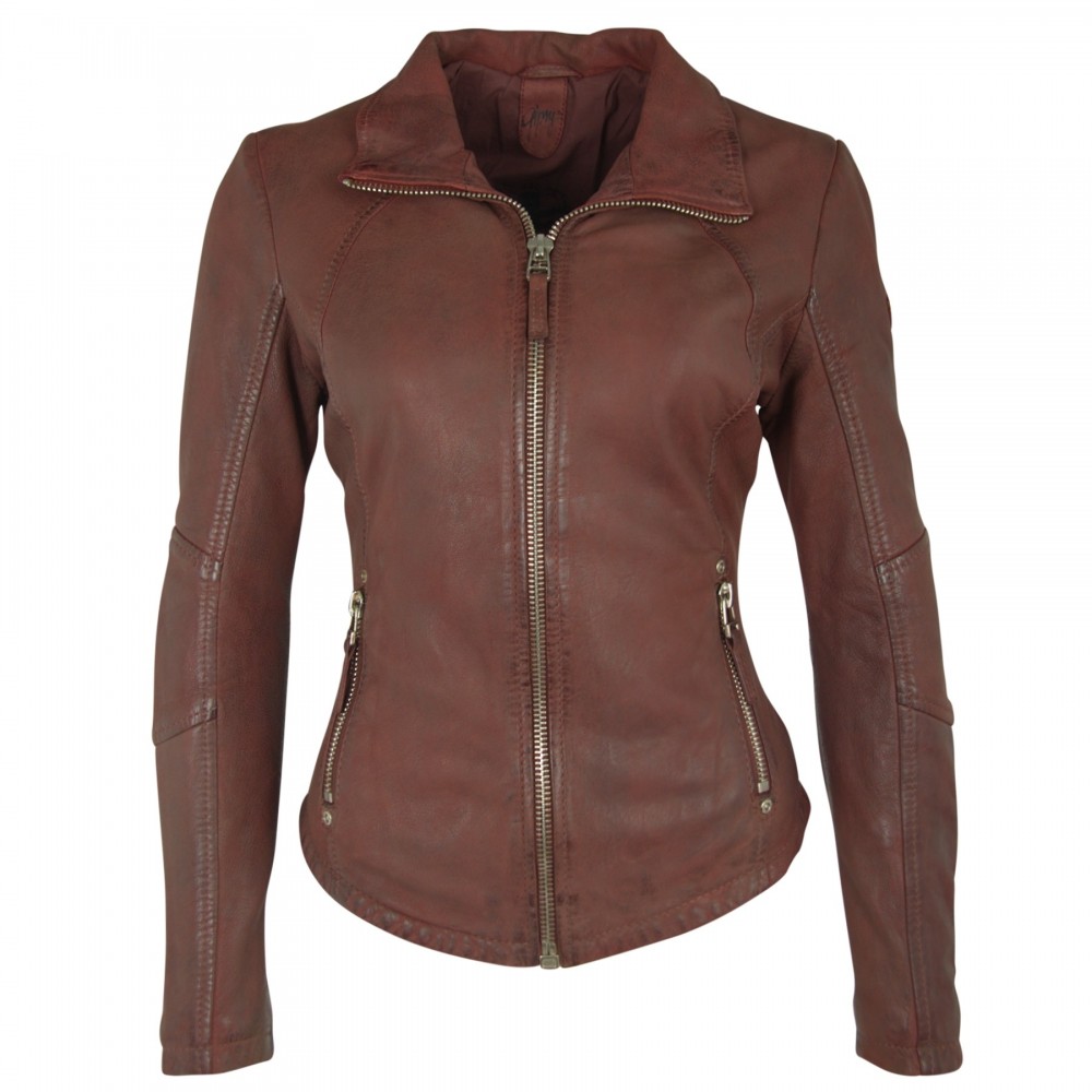 Geaca de Piele Naturala Dama Gipsy Visinie Elya LCOUNTV Geaca de Piele Naturala Dama Gipsy Visinie Elya LCOUNTV - readytowear.ro