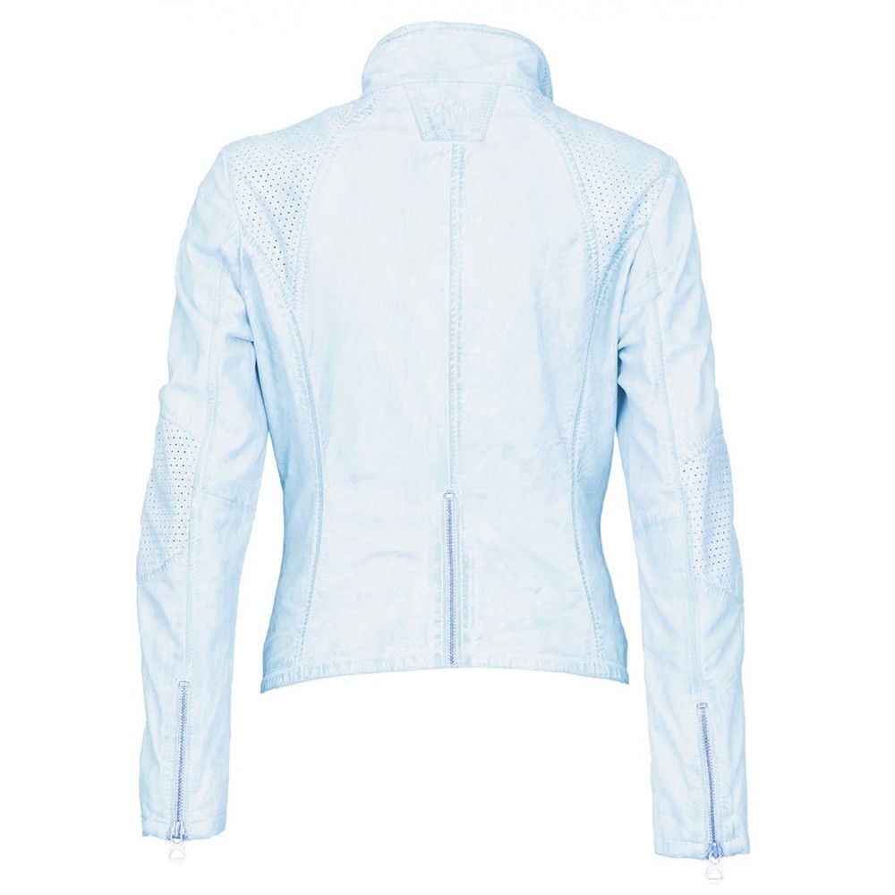 Geaca de Piele Naturala Dama Gipsy Bleu Elya S17 LAPAV Geaca de Piele Naturala Dama Gipsy Bleu Elya S17 LAPAV - readytowear.ro