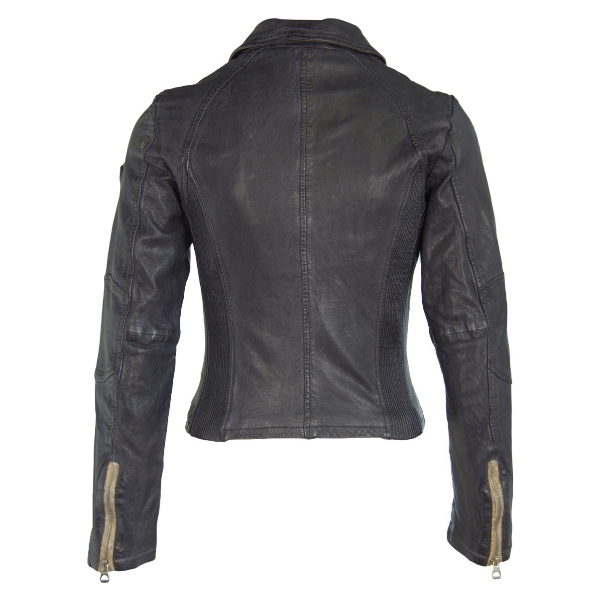 Geaca de Piele Naturala Dama Gipsy Bleumarin Elya W17 LAWOV – IMBRACAMINTE